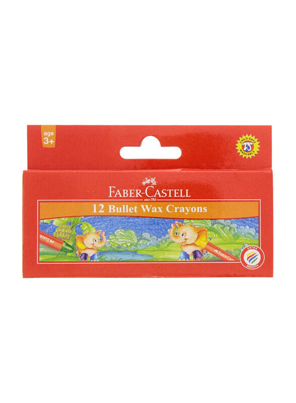 

Faber-Castell Bullet Wax Crayons Set, 11 x 56mm, 12 Pieces, Multicolour