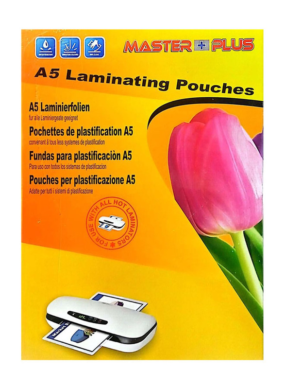 Laminating Pouches, A5 Size, Multicolour