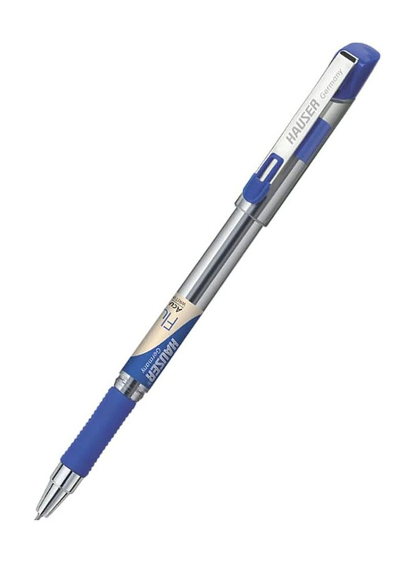 Hauser Germany 20-Piece Fluidic Medium Ball Point Pen Set, 0.5mm, Blue