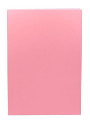 Terabyte Coloured Thick Card, 50 Sheets, 240 GSM, A4 Size, Pink