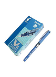 Pilot 12-Piece V5 Hi-Tecpoint Roller Ball Pen Set, 0.5mm, Blue