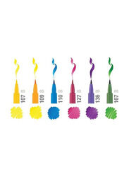 Faber-Castell Pitt Artist Color Pen Brush Set, 6 Pieces, Multicolour