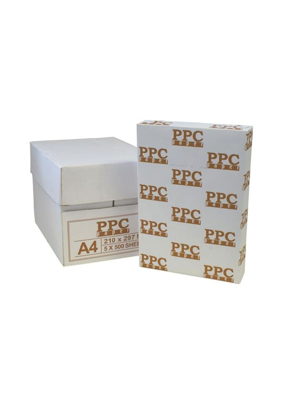 Photocopy Paper, 5 x 500 Sheets, 80 GSM, A4 Size, PPC80, White