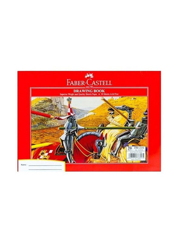 

Faber-Castell Drawing Book, 20 Sheets, 150 GSM, White