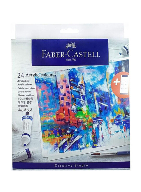 

Faber-Castell Creative Studio Acrylic Colours Set, 24 Pieces, Multicolour