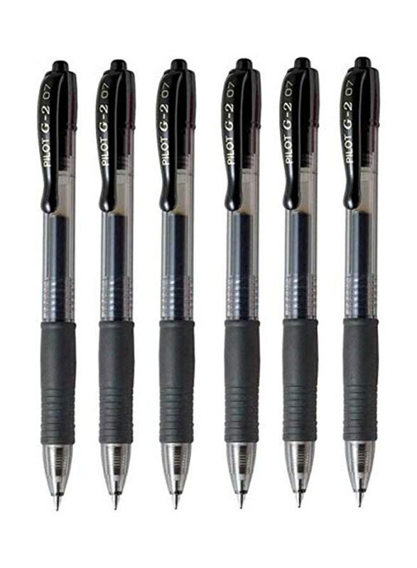 

Pilot G2 07 Fine Retractable Gel Ink Pen Rollerball Pen Set, 0.7mm, Black