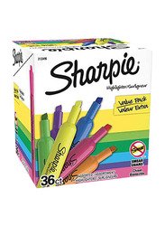 Sharpie 36-Piece Chisel Tip Tank Highlighters, Multicolour