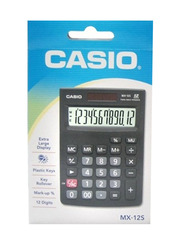 Casio Wide H Series 14-Digits Desktop Basic Calculator, Grey/Black