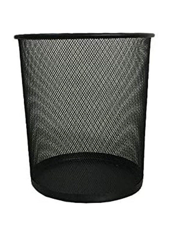 

Generic Partner Metal Mesh Medium Waste Bin Round, Black