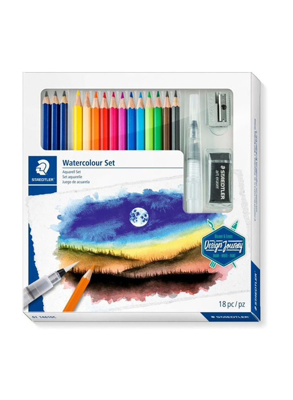 Staedtler Watercolour Pencil Set, 18 Pieces, Multicolour