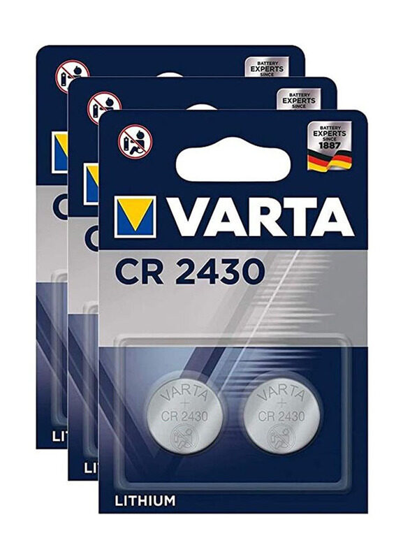 

Varta 3 Volt Lithium Button Cel, 3 Piece, Silver