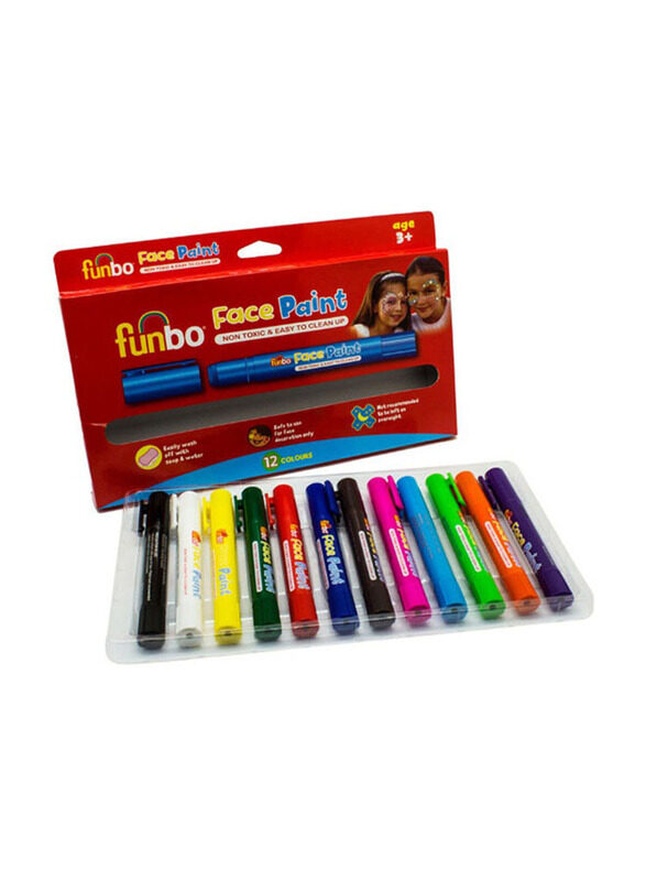 

Funbo Professional Face Painting Tubes Kits, 12 Pieces, Multicolour