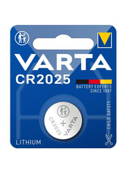 Varta Lithiumm Button Cel Battery, 3V, 3 Pieces, CR 2025, Silver