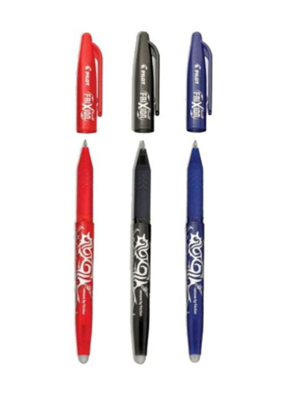 Pilot 12-Piece Erasable Roller Gel Pen Set, Blue/Red/Black