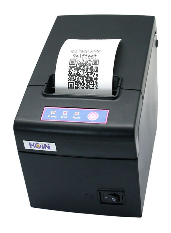 Hoin High-speed 58mm POS Dot Receipt Paper Barcode Thermal Printer, Black