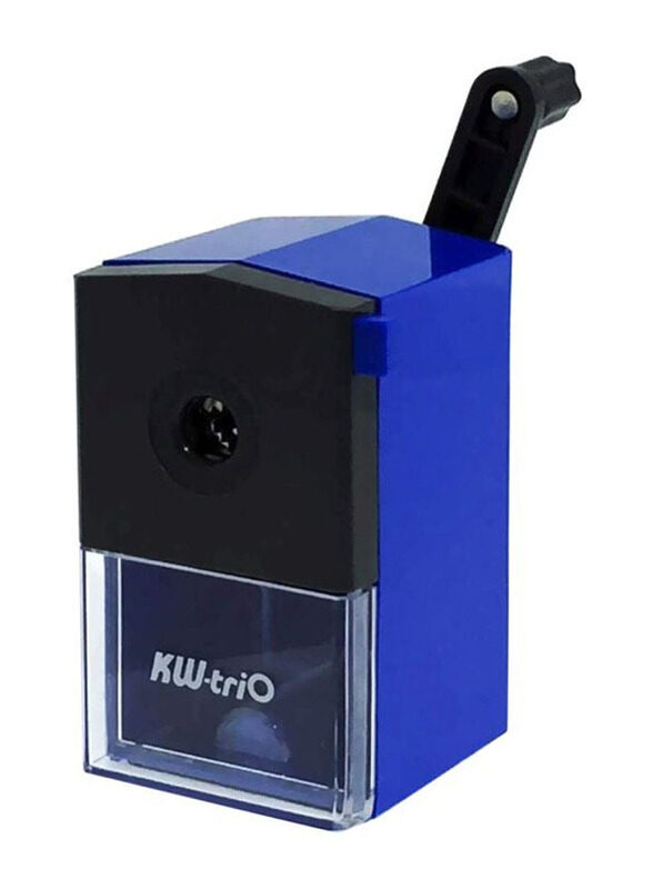 

Kw-trio Desk Pencil Sharpener, Blue/Black/Clear