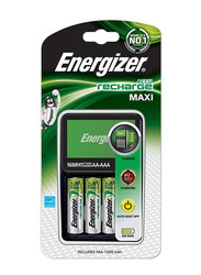 Energizer Maxi Battery Charger with Batter, Green/Black