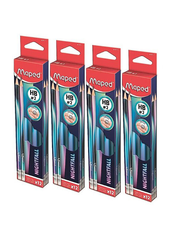 

Maped 48-Piece Night fall Design Graphite Pencil Set, Black