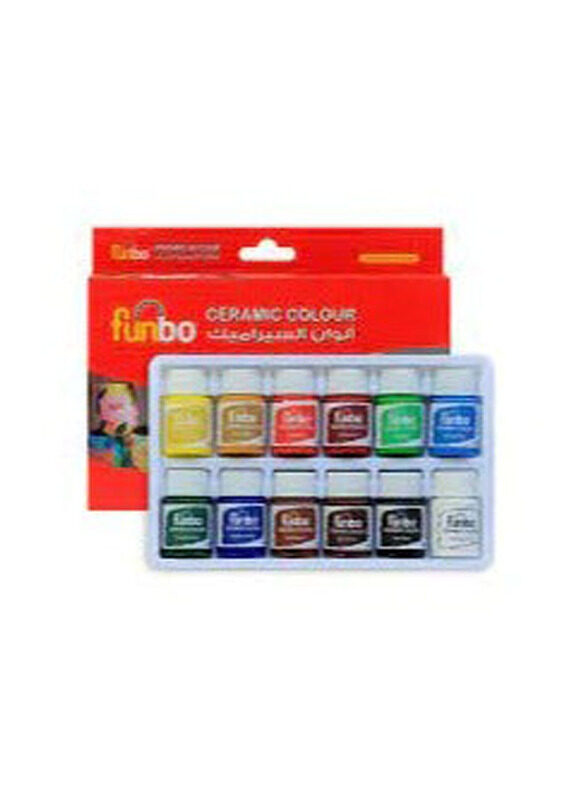 

Funbo Glass Colour Set, 12 x 15ml, Multicolour