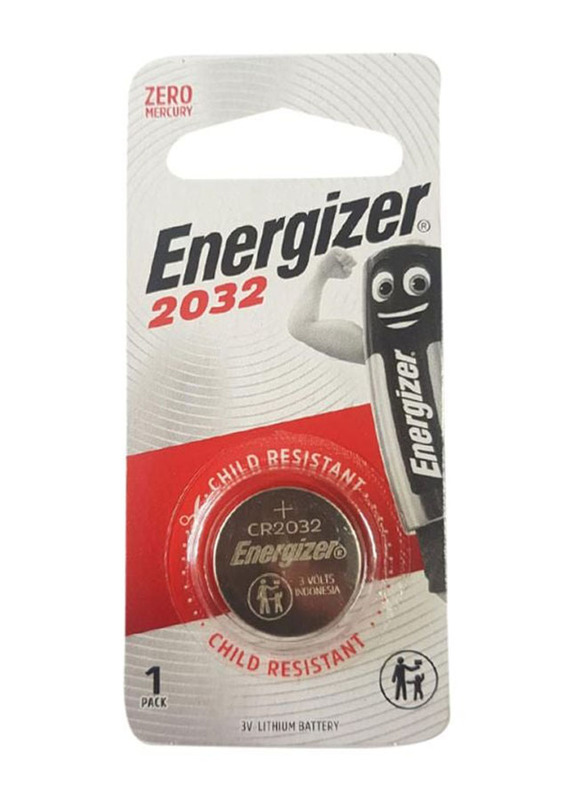 Energizer Long Lasting Specialty 2032 Lithium Coin Battery, Silver