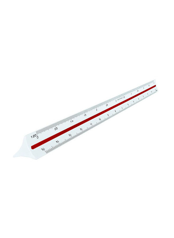 Maped Architect's Metric Triangular Scale, Clear