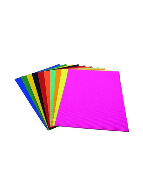 

Generic A4 Corrugated Paper for Craft, 10 Sheet, Multicolour