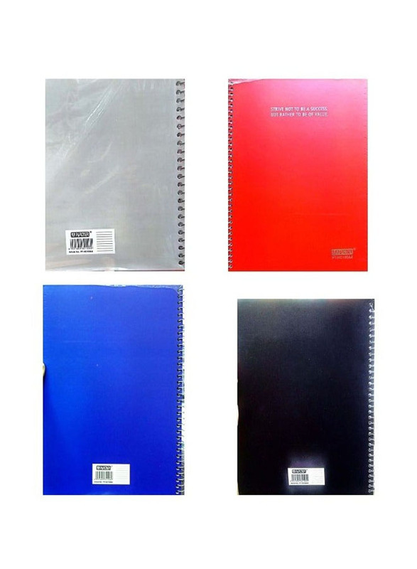 

Partner Spiral Notebook Squared Ruling, 4 Pieces, A4 Size, HC100A4, Multicolour