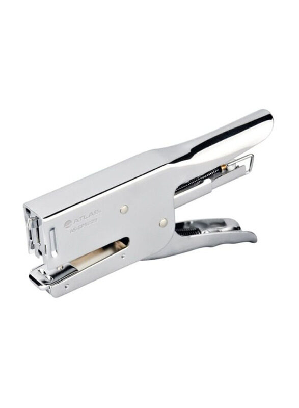 Atlas Chrome Plier Stapler, Silver