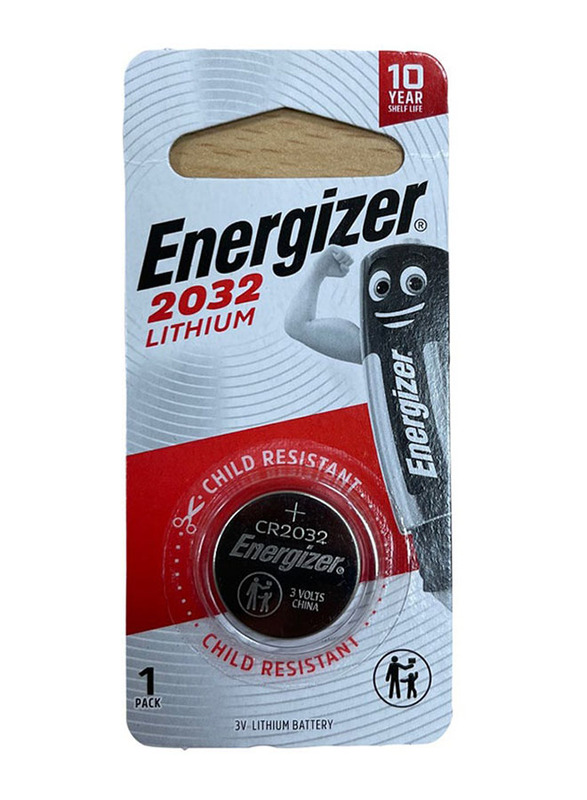 Energizer CR2032 3V Lithium Battery, Black