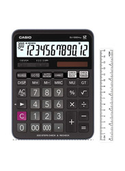 Casio Plus Power Practical Basic Calculator, DJ-120DPLUS-WA-DPW, Black