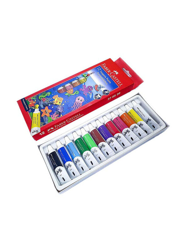 

Faber-Castell Tempera Paints Tube Set, 12 Pieces, Multicolour