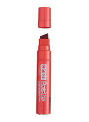 Pentel Jumbo Chisel Tip Permanent Marker, N50XL, Red