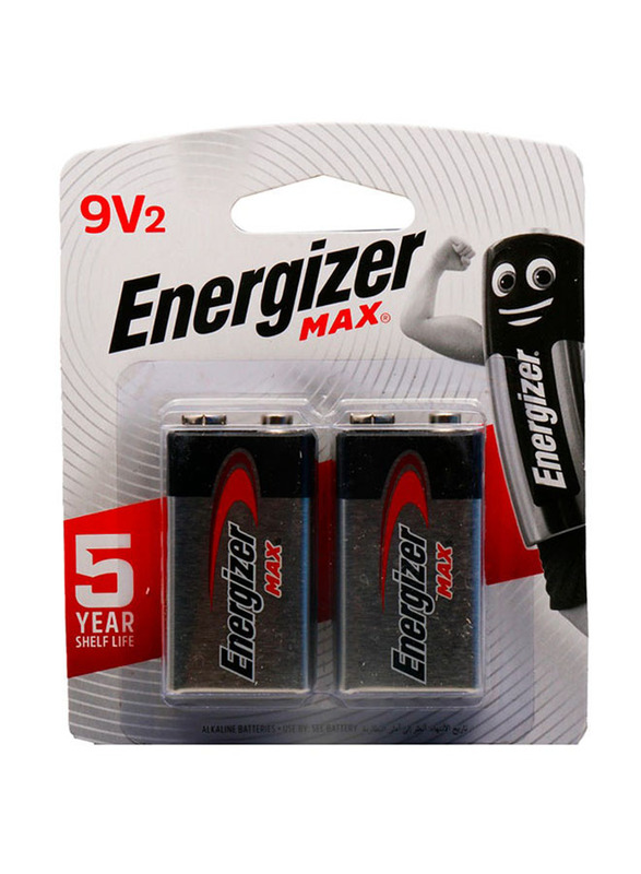 Energizer Max Long Lasting Power Batteries, 2 Pieces, White/Black