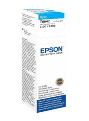 Epson T6642 Cyan Eco Tank Ink Bottle for Printer Refill, 70ml