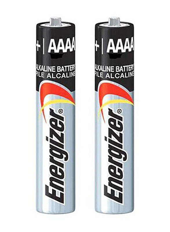 Energizer Long Lasting AAAA Max Battery Set, 2 Pieces, Silver/Black