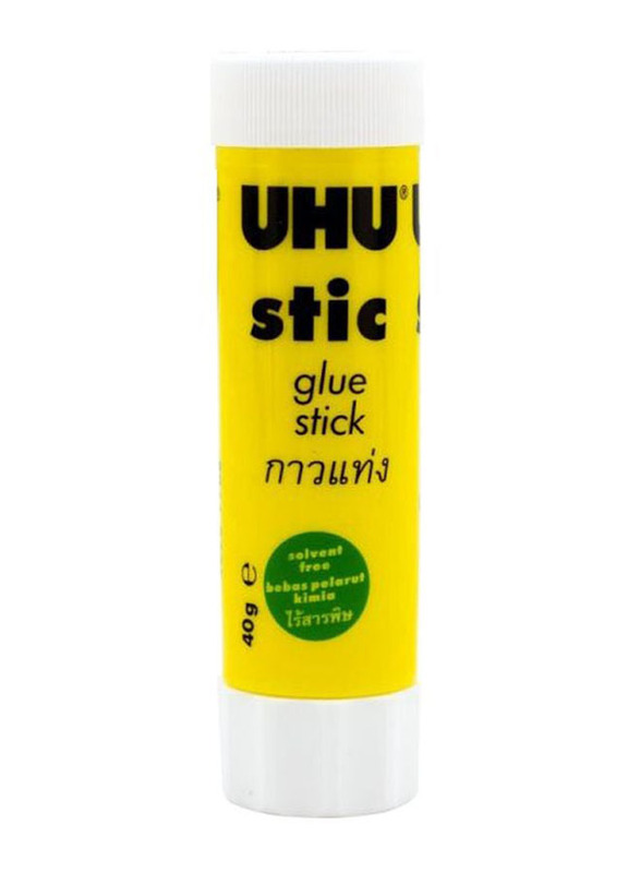 UHU Glue Stick, 12 Pieces, Yellow