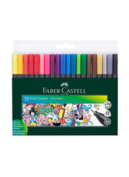 Faber-Castell Grip Finepen Set, 20 Pieces, Multicolour