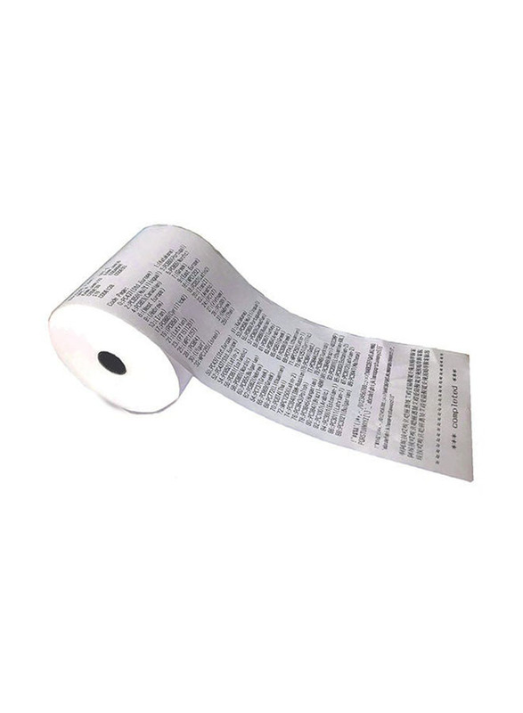 Office Maker Pos Receipt Thermal Paper Rolls, 50 Pieces, White