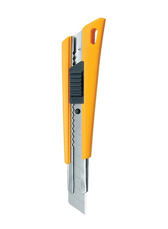Olfa Side Lock Utility Cutter Knife, OL-FL, Yellow