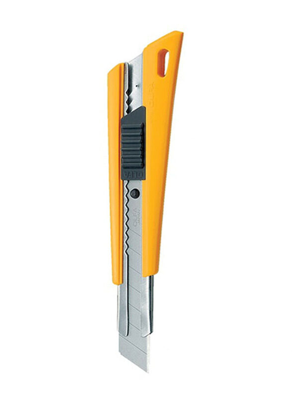 Olfa Side Lock Utility Cutter Knife, OL-FL, Yellow