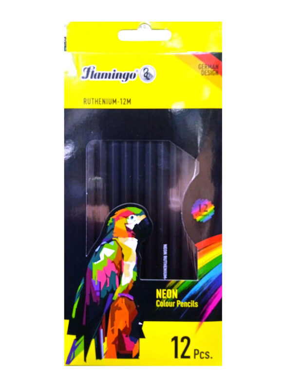 

Flamingo Neon Colour Pencil, 12 Pieces, Multicolour