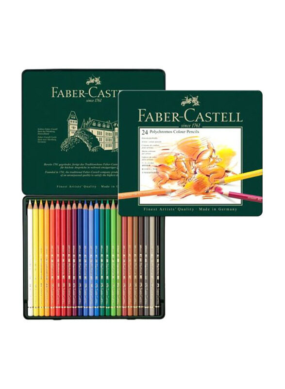 

Faber-Castell Art And Graphic Polychromos Colour Pencil, 24 Pieces, Multicolour