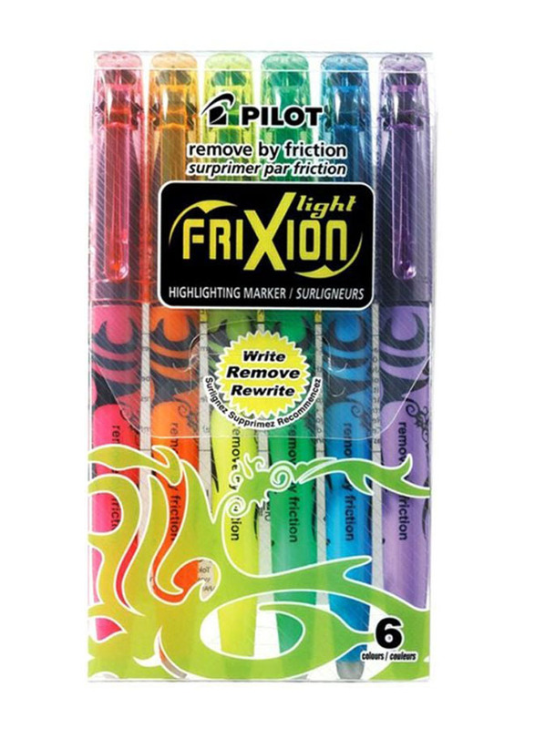 Pilot 6-Piece Frixion Highlighting Marker, Multicolour