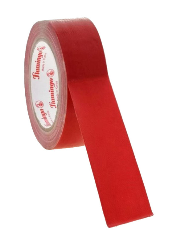 Flamingo Super Sticky Waterproof Cloth Base Duct Tape, Red