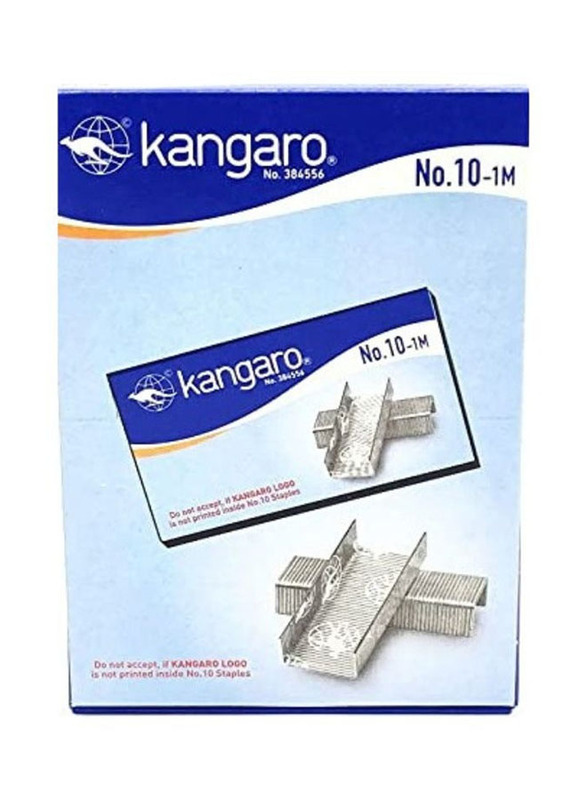 Kangaro No.10-1M Stapler Pins, Silver