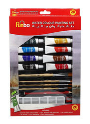 Funbo Water Colour Painting Set, 20 Pieces, Multicolour