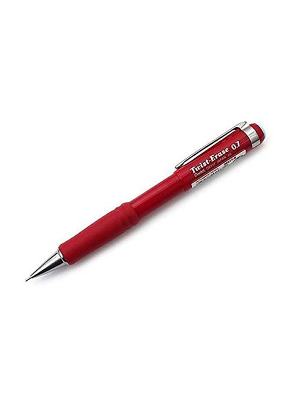 Pentel Automatic Pencil with Twist Eraser, Red