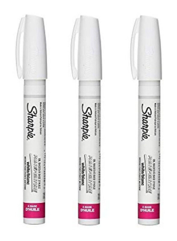 

Sharpie 3-Piece Permanent Marker, White