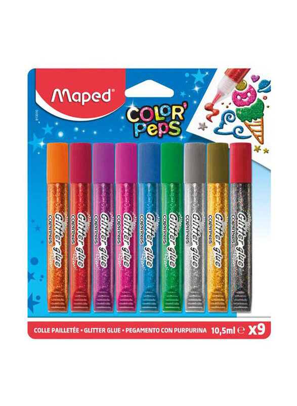 

Maped Glitter Glue Set, 9 Pieces, Multicolour