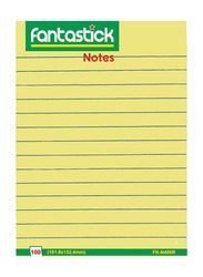 Fantastick Ruled Sticky Notes, 12 x 100 Sheets, Yellow
